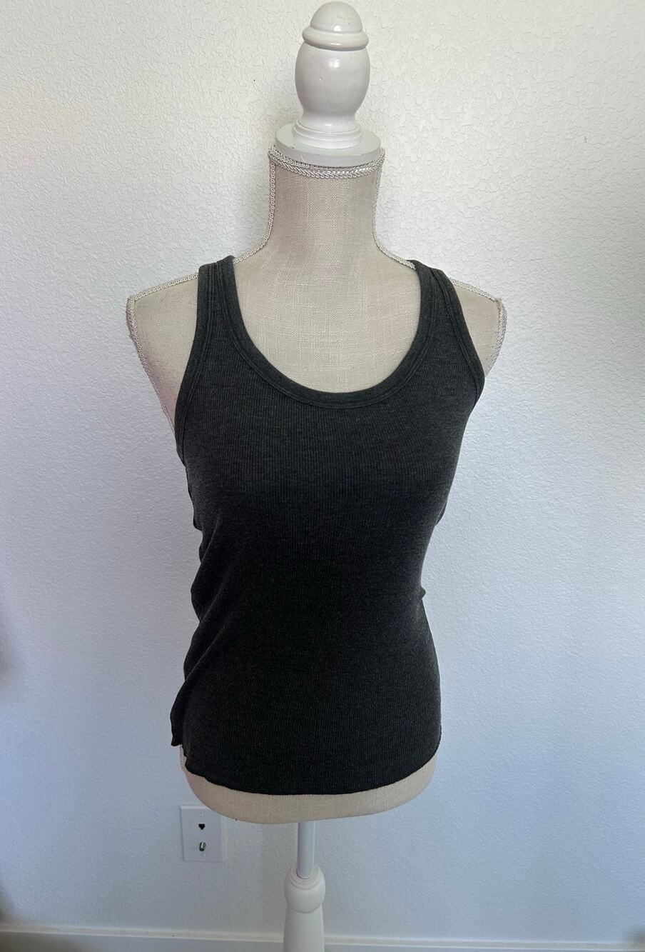 Aerie Heather Gray Racerback Basics Tank Top - S